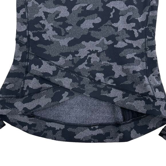Lululemon Camo Sweatshirt Size 4  Close to Crossing Jacquard Black RULU - Picture 6 of 14